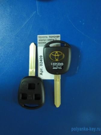 TOYOTA TOYO15P_x_TOY43   корпус ключа 3 кнопки