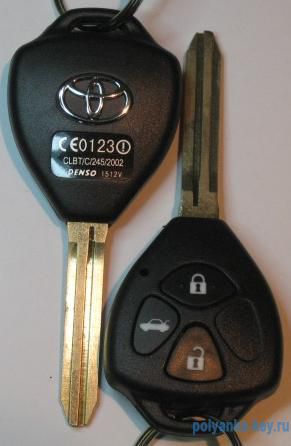 TOYOTA TOYO15P_x_TOY43 корпус ключа 3+1 кнопки R