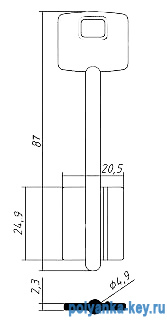 ЧИЗА-6 (87*24,9*4,9мм)(CI-6G)(CIZ6G)