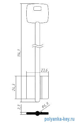 ЧИЗА-9 (114*24,3*23,6*4,9мм)(CI-9G)(CIZ9D)